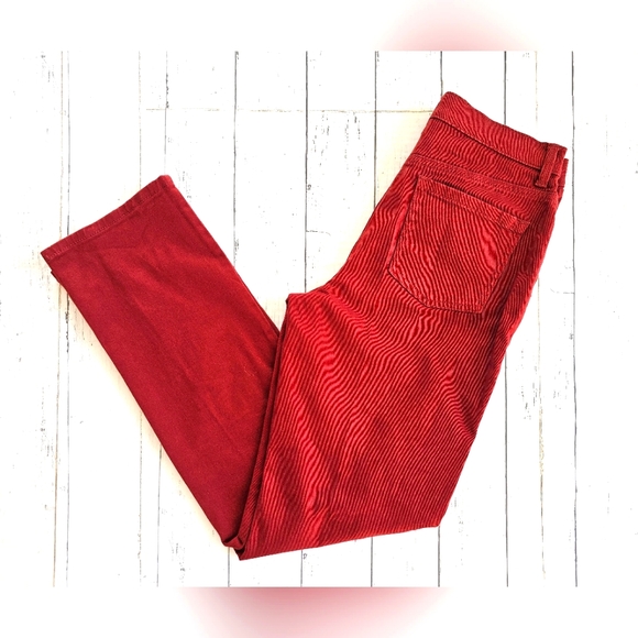 Gloria Vanderbilt Wine Red Fall Holiday Amanda Denim Jeans Stretchy Size 6 - Picture 7 of 13